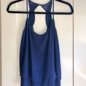 NWOT Naked Zebra Dark Navy Tank Top, Medium